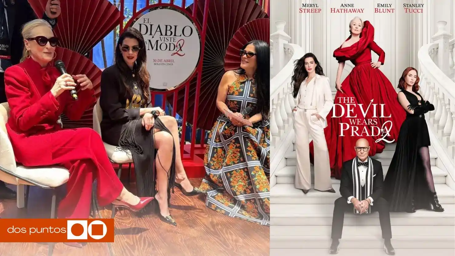 El diablo viste a la moda, El diablo viste a la moda 2, El diablo viste a la moda México, Anne Hathaway, Meryl Streep, dos puntos, dospuntos