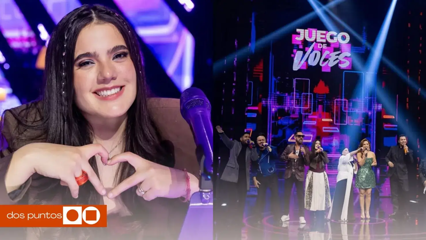 Juego de voces, Juego de voces 2026, Camila Fernández, Esteban Silvas, Juego de voces dónde ver, dos puntos, dos puntos media