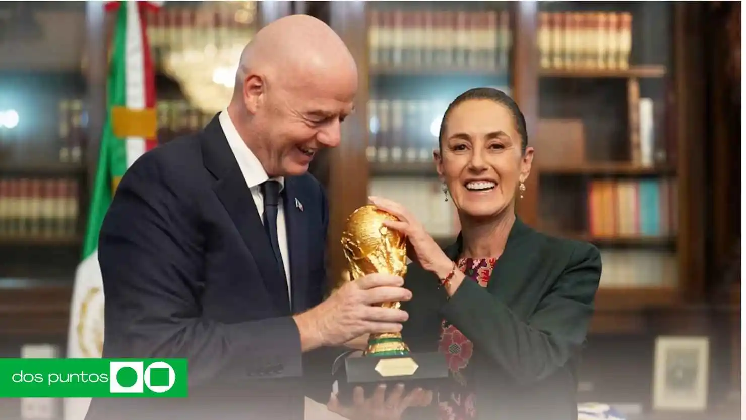 Sheinbaum Copa del Mundo, Palacio Nacional trofeo, Mundial 2026 México
