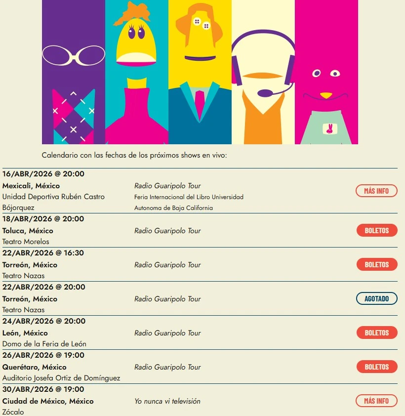 Lo común es que las series de televisión y películas se piensen para un público específico, por eso muchas personas hacen la distinción de que algo es “para niños”, pero hay algunos programas que trascienden estas barreras y unen a las generaciones. Este es el caso de 31 minutos, que en los últimos años evolucionó y ahora salen de tour en toda Latinoamérica para compartir su música, este 30 de abril darán un concierto gratis en el Zócalo de la CDMX por el Día del Niño. En dos puntos te explicamos lo que sabemos sobre este evento especial y todo lo que tienes que saber sobre este programa para disfrutarlo al cien en familia.