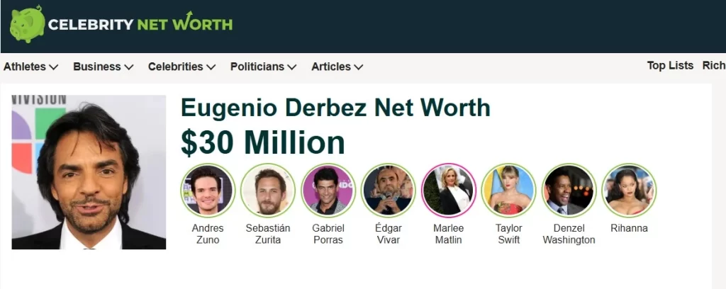 De la misma manera en la que un trabajador crea un fondo para el retiro, una de las estrellas del entretenimiento también busca retirarse en algún momento, con suficientes fondos para vivir en paz y quizás mantener ese estilo de vida tan extravagante al que acostumbran. Ese es el caso de Eugenio Derbez, que en los últimos días se volvió tendencia por un reporte de que su fortuna había alcanzado niveles increíbles, y de Alessandra Rosaldo, que tuvo que hablar del tema. En dos puntos te contamos todo lo que sabemos de este caso, de dónde proviene el dinero de este actor y la reacción que generó en redes sociales.