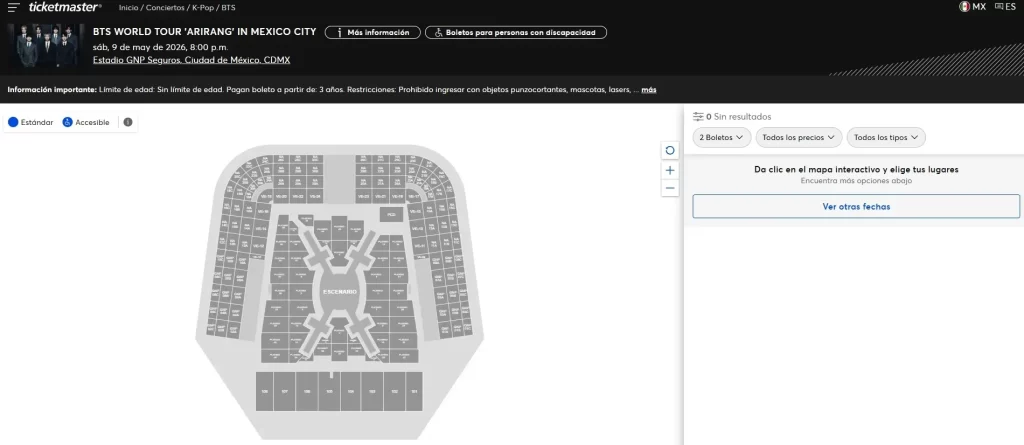 En los últimos años, una de las tendencias más espectaculares es la invasión de la música coreana al resto del mundo, que impulsó un cambio en la cultura y modas más grandes de tiempos recientes. Por eso, cuando se anunció la llegada de su máximo representante a México, BTS, sus fans “ARMY” se emocionaron a tal grado que los boletos en venta en Ticketmaster se agotaron en un instante. Luego de una serie de polémicas, la compañía decidió “liberar” algunos, en dos puntos te explicamos cómo funciona este proceso, cuáles de sus fechas están incluidas y las varias personas que se aprovecharon.