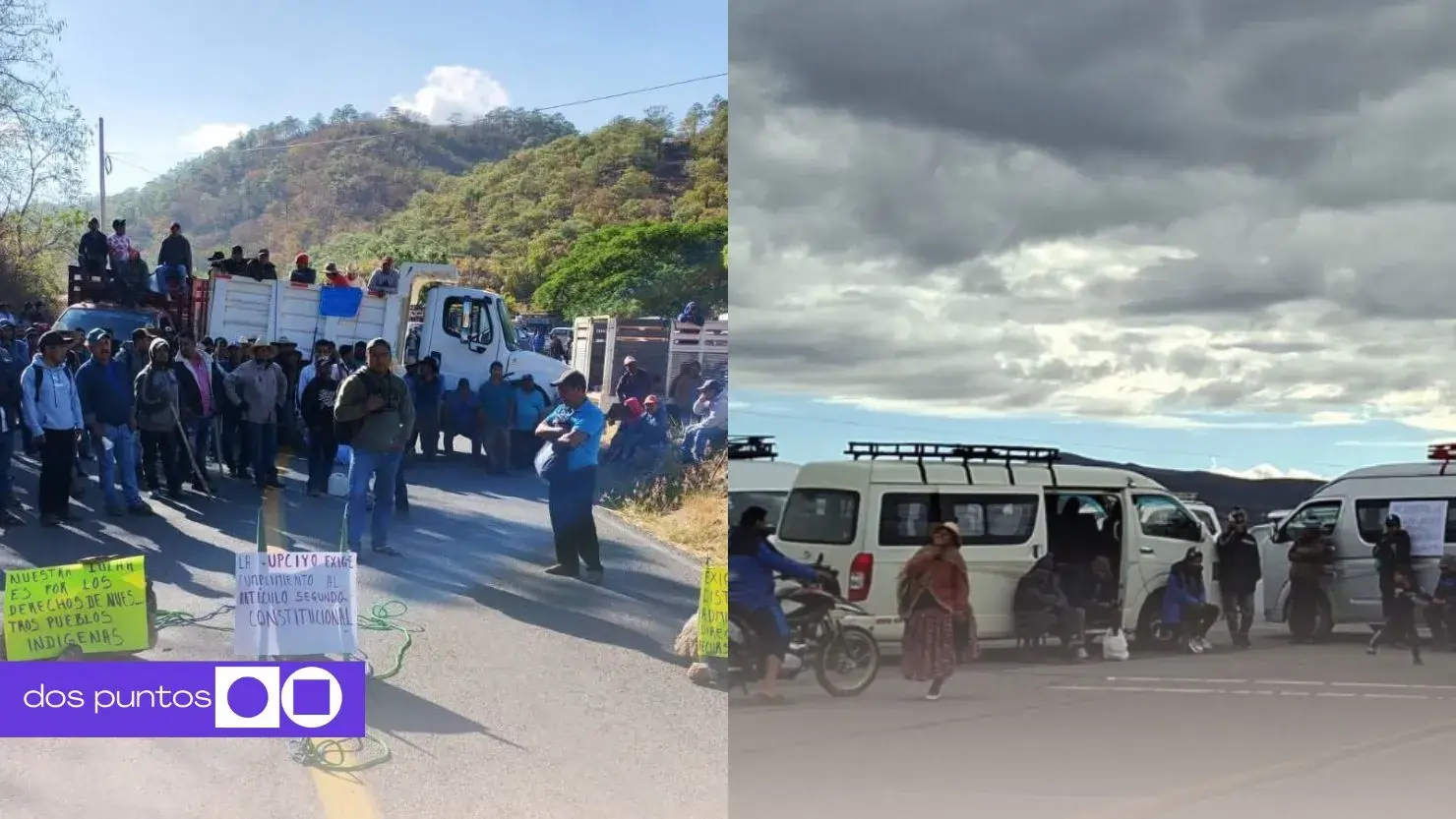 Bloqueos de carretera, Bloqueos 6 de abril, Bloqueo transportista, México Querétaro, México Cuernavaca, dos puntos, dos puntos media