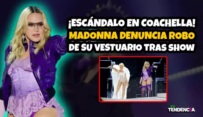 Es tendencia; dospuntos.media; dospuntos media; espectáculos; podcast de tendencias; Madonna robo vestuario Coachella; Madonna pierde ropa Coachella 2026; vestuario Madonna desaparece Coachella; Madonna polémica Coachella qué pasó; prendas Madonna robadas historia; Madonna recompensa ropa perdida; Coachella 2026 Madonna polémica; Sabrina Carpenter Madonna show Coachella; Madonna outfit vintage perdido; Es Tendencia Madonna noticia; robo vestuario famosos Coachella; polémica Madonna redes sociales; cultura pop Madonna 2026; noticia viral Madonna Coachella; tendencia redes Madonna ropa
