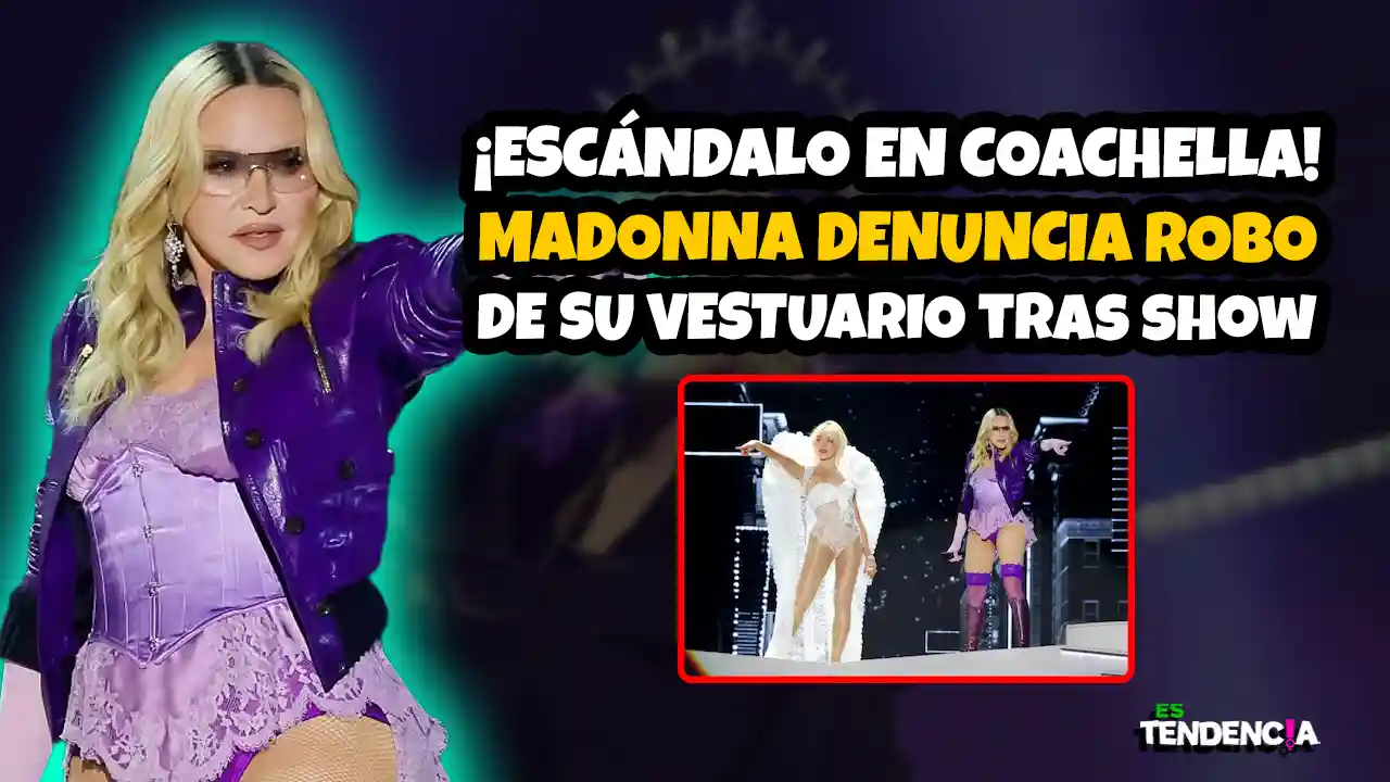 Es tendencia; dospuntos.media; dospuntos media; espectáculos; podcast de tendencias; Madonna robo vestuario Coachella; Madonna pierde ropa Coachella 2026; vestuario Madonna desaparece Coachella; Madonna polémica Coachella qué pasó; prendas Madonna robadas historia; Madonna recompensa ropa perdida; Coachella 2026 Madonna polémica; Sabrina Carpenter Madonna show Coachella; Madonna outfit vintage perdido; Es Tendencia Madonna noticia; robo vestuario famosos Coachella; polémica Madonna redes sociales; cultura pop Madonna 2026; noticia viral Madonna Coachella; tendencia redes Madonna ropa