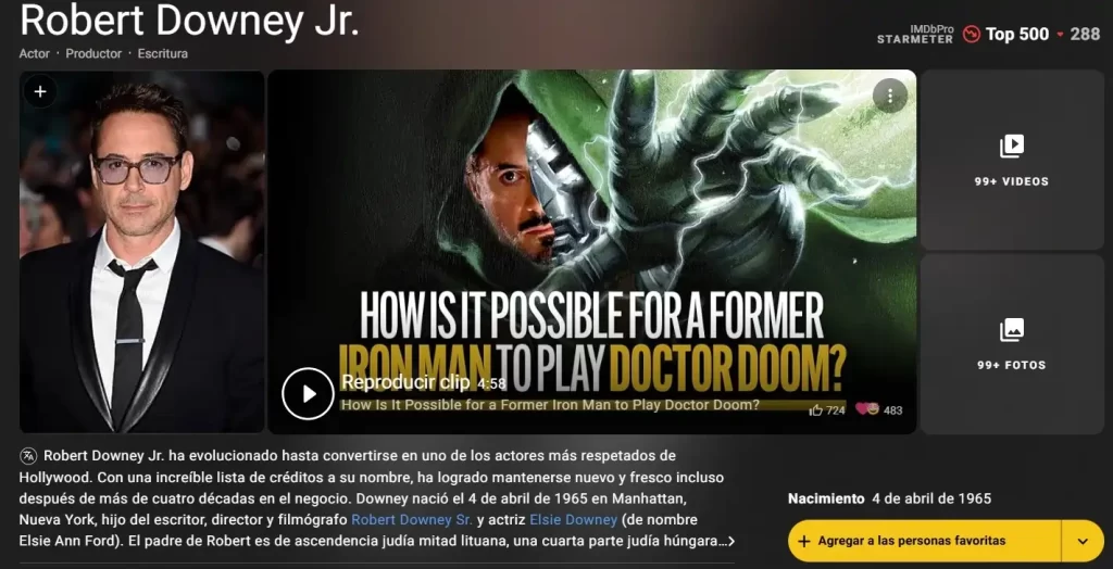 El tiempo está corriendo y cada día estamos más cerca del gran estreno de la siguiente película del Universo Cinematográfico de Marvel, con avances más recientes que intensifican la emoción de los fans ante una nueva entrega. En esta ocasión vimos un tráiler para Avengers: Doomsday, que incluye el primer vistazo a Robert Downey Jr como el peligroso Doctor Doom y mucha otra información revelada en la edición 2026 de la CinemaCon. En dos puntos te contamos toda la especulación que compartieron sobre este filme, la reacción que tuvieron los seguidores y los varios videos falsos que circulan en internet del evento.