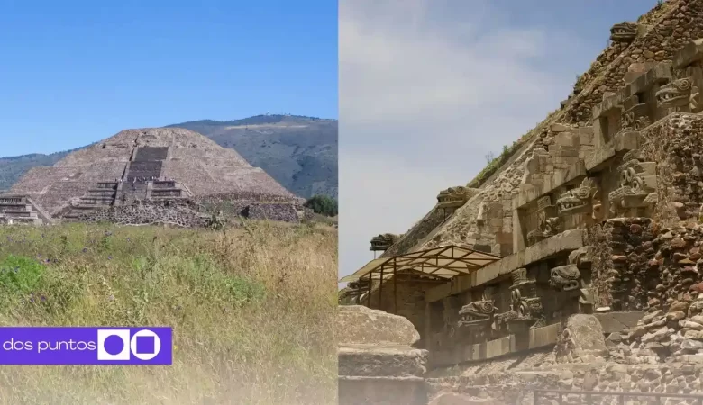 Teotihuacán, Pirámide de Teotihuacán, Pirámide de la luna, Ataque armado Teotihuacán, Teotihuacán zona arqueológica, dos puntos, dos puntos media
