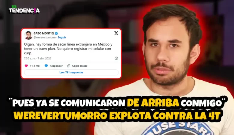 Es tendencia; dospuntos.media; dospuntos media; espectáculos; podcast de tendencias; Werevertumorro celular registro 4T; influencer rechaza registro celular México; polémica Werevertumorro gobierno; privacidad datos México 2026; plataforma 4T celulares qué es; gobierno contacta influencer número privado; vigilancia digital México debate; redes reaccionan Werevertumorro; seguridad datos personales México; polémica influencers gobierno México; Es Tendencia Werevertumorro; tendencia redes México privacidad; debate registro celular México; influencers noticias México 2026; controversia digital gobierno México
