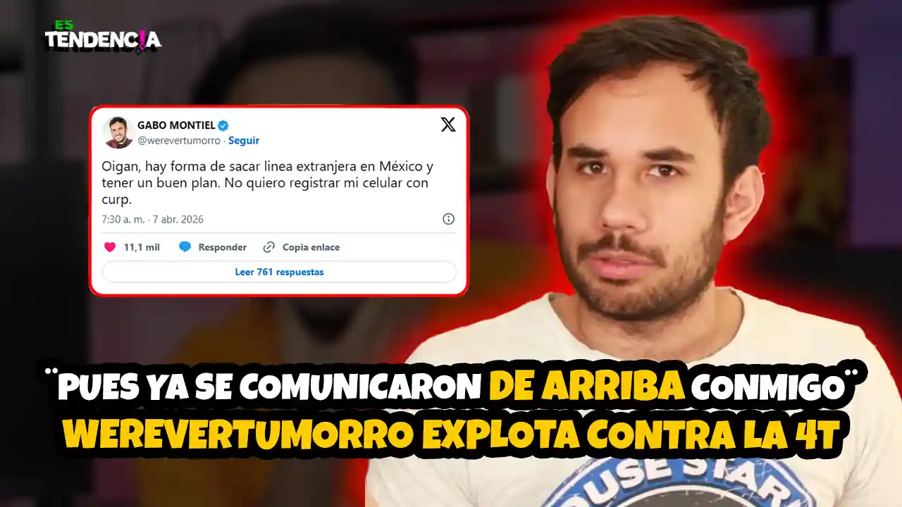 Es tendencia; dospuntos.media; dospuntos media; espectáculos; podcast de tendencias; Werevertumorro celular registro 4T; influencer rechaza registro celular México; polémica Werevertumorro gobierno; privacidad datos México 2026; plataforma 4T celulares qué es; gobierno contacta influencer número privado; vigilancia digital México debate; redes reaccionan Werevertumorro; seguridad datos personales México; polémica influencers gobierno México; Es Tendencia Werevertumorro; tendencia redes México privacidad; debate registro celular México; influencers noticias México 2026; controversia digital gobierno México