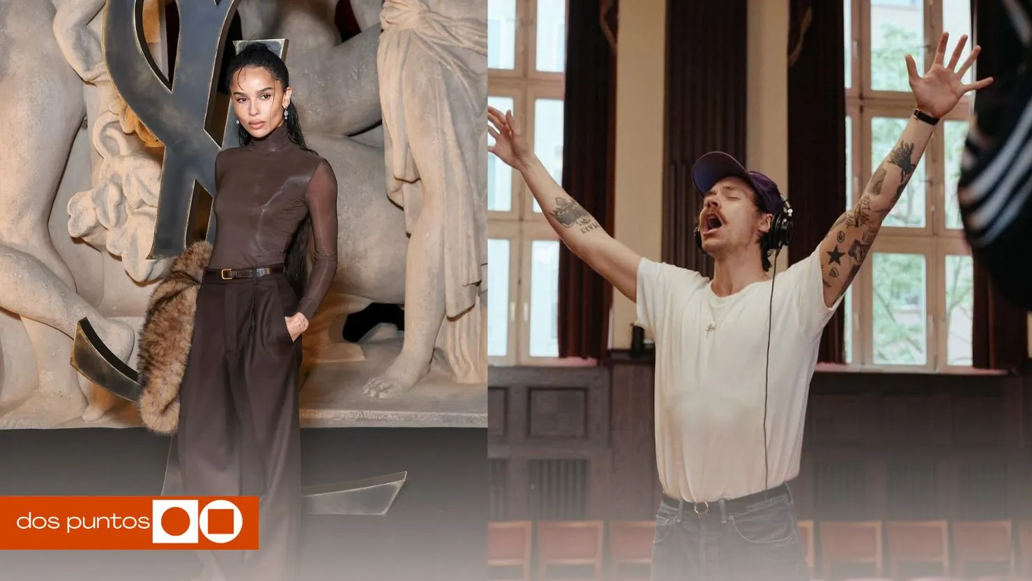 Zoë Kravitz y Harry Styles, Zoë Kravitz, Harry Styles, Zoë Kravitz compromiso, Zoë Kravitz anillo, dos puntos, dos puntos media