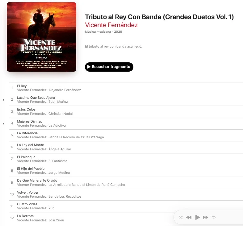 Todos guardamos un inmenso respeto, amor y cariño por nuestros padres y abuelos, por los logros y victorias, incluso algunos desarrollan un complejo respecto a vivir a la sombra de las generaciones anteriores. Alex Fernández, nieto de Vicente Fernández, no solo se enfrenta a una situación de este tipo, sino que también recibe las quejas por las versiones modernas del legado de su abuelo, en esta ocasión el álbum “Tributo al Rey con banda”, que dividió la opinión en redes sociales. En dos puntos te explicamos todo lo que pasó y los posibles motivos por los que no quiere tener nada que ver con el tema.