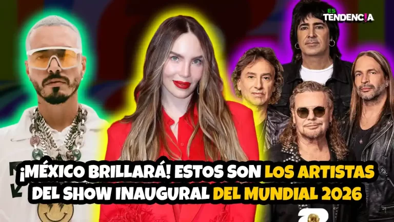 Es tendencia; dospuntos.media; dospuntos media; espectáculos; podcast de tendencias; artistas inauguración FIFA 2026 México; Mundial 2026 show inaugural artistas; Belinda Mundial 2026; Maná inauguración Mundial; J Balvin FIFA 2026 México; Los Ángeles Azules Mundial 2026; Alejandro Fernández inauguración Mundial; Tyla FIFA 2026 ceremonia; Estadio Azteca inauguración Mundial 2026; Es Tendencia FIFA 2026 artistas; ceremonia apertura Mundial México; artistas confirmados FIFA 2026; concierto inaugural Copa Mundial 2026; FIFA 2026 México espectáculo musical; lineup inauguración Mundial 2026 México