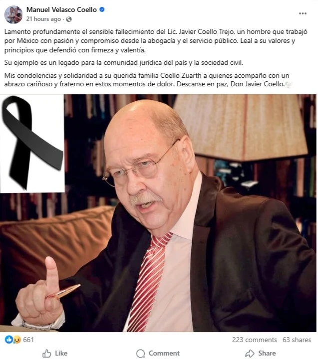 La persona promedio no ve la ley y su estudio como un tema emocionante, sin embargo, no solo resulta necesario para que funcione el país, una vez que llegas a cierto punto, comienzan a aparecer casos de gran intriga y mucho drama detrás de escena. Todo lo anterior aplica para la vida del abogado Javier Coello Trejo, el “Fiscal de Hierro”, para algunos, un ejemplo a seguir y, para otros, una fuente de controversias sin fin. En dos puntos te contamos todo lo que sabemos de la vida de esta figura, los eventos más notables de su carrera y las circunstancias de su fallecimiento que se acaba de anunciar por medios.