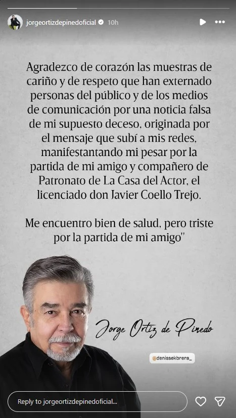 A las grandes series y películas del pasado les decimos clásicos no solo por su calidad, sino también porque provienen de una época anterior y sus estrellas en la actualidad tienen una edad avanzada o ya murieron. Por eso, los rumores sobre cómo falleció Jorge Ortiz de Pinedo se volvieron muy populares en redes sociales e incluso en los medios oficiales, hasta que una publicación reveló la verdad de la situación. En dos puntos te contamos todo sobre la historia de vida del comediante, las series y programas por los que lo recordamos y la impactante verdad detrás del chisme que se hizo viral en redes.