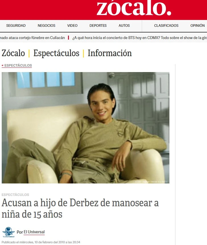 En el mundo de las celebridades e influencers, donde la reputación lo es todo, los fans se enfrentan a un dilema bastante complicado, en especial en lo que respecta a una “funa” o “cancelación”, resulta complicado distinguir la verdad de la mentira. El actor mexicano e hijo de Eugenio Derbez, Vadhir Derbez, podría ir a la cárcel por una investigación que surgió de una denuncia, en la cual una modelo de México lo tiene acusado de comportamiento inapropiado. En dos puntos te contamos todo lo que tienes que saber del caso, cómo se originó, qué evidencia existe y la posible condena a la que se enfrenta.