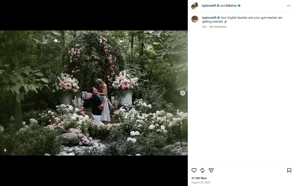 La vida personal de las grandes estrellas del entretenimiento siempre llama la atención, en especial cuando se trata de aquellos que no quieren revelar al público sus secretos. En esta categoría se destaca Taylor Swift, quien pronto tendrá su boda con Travis Kelce y según los rumores ya se filtró la fecha y dónde será la fiesta. En dos puntos te contamos todo lo que sabemos de esta pareja tan viral, las razones por las que su matrimonio es el evento más grande del momento y la posibilidad de que salga otra información a la luz.
