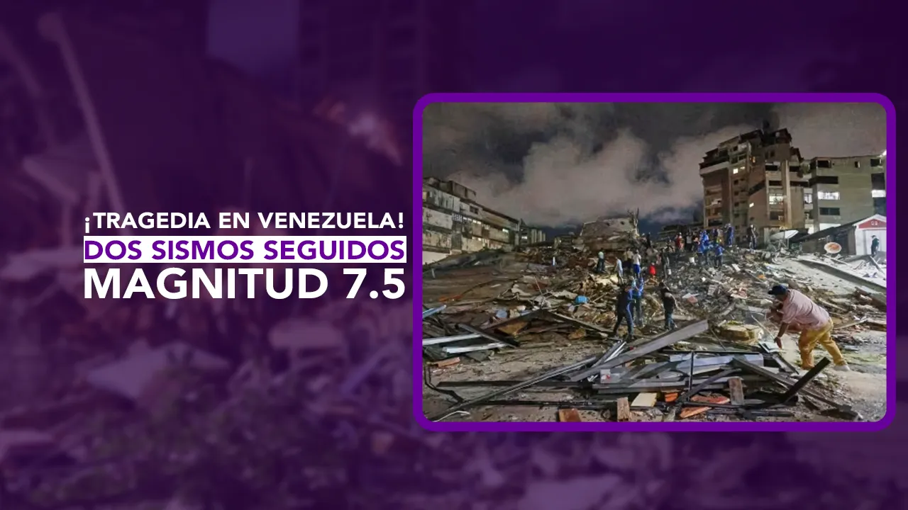 Dos Puntos; Dos News; dospuntos.media; dos puntos punto media; Juan Carlos Valerio; Lady Salazar; Sismo en Venezuela 2026; Terremoto de magnitud 7.5; Desastre natural en Caracas; Delcy Rodriguez Estado de Emergencia; Rescatistas mexicanos en Venezuela; Doble terremoto Venezuela hoy; Ultima hora sismo Sudamerica; Victimas terremoto La Guaira; Donald Trump ayuda Venezuela; Wendy Herrera Zavaleta reporte; Sismo magnitud 7.1; Tragedia internacional Venezuela.