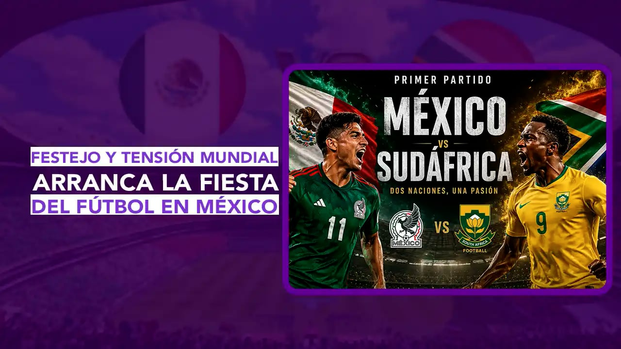 ¡HOY ARRANCA EL MUNDIAL DE FUTBOL! 3 países, 16 ciudades y 48 selecciones se preparan para buscar la gloria máxima del futbol. En esta emisión de Dos News te traemos la guía completa con todo lo que debes saber sobre el torneo y el partido inaugural de la Selección Mexicana, los detalles del show musical (11:30 AM) con Shakira, Burna Boy, Belinda, J Balvin, Los Ángeles Azules, Maná y más. Además, Alejandro Fernández entonando el Himno Nacional Mexicano. En el panorama extra-deportivo a pocas horas del silbatazo inicial. Al menos 8 grupos sociales (incluyendo a la CNTE y Madres Buscadoras) amenazan con marchar y bloquear los accesos al coloso de Santa Úrsula. ¿Logrará el operativo policial contener las manifestaciones? ¡Llegó el día! Arranca la Copa Mundial 2026 en México, EE. UU. y Canadá. En esta emisión de Dos News, te contamos todo sobre la gran inauguración musical con Shakira, los partidos en territorio nacional y la fuerte tensión en la CDMX por amenazas de bloqueos y marchas en el Estadio Banorte. Entérate de esto y más en dos puntos punto media, plataforma de Puebla, México.