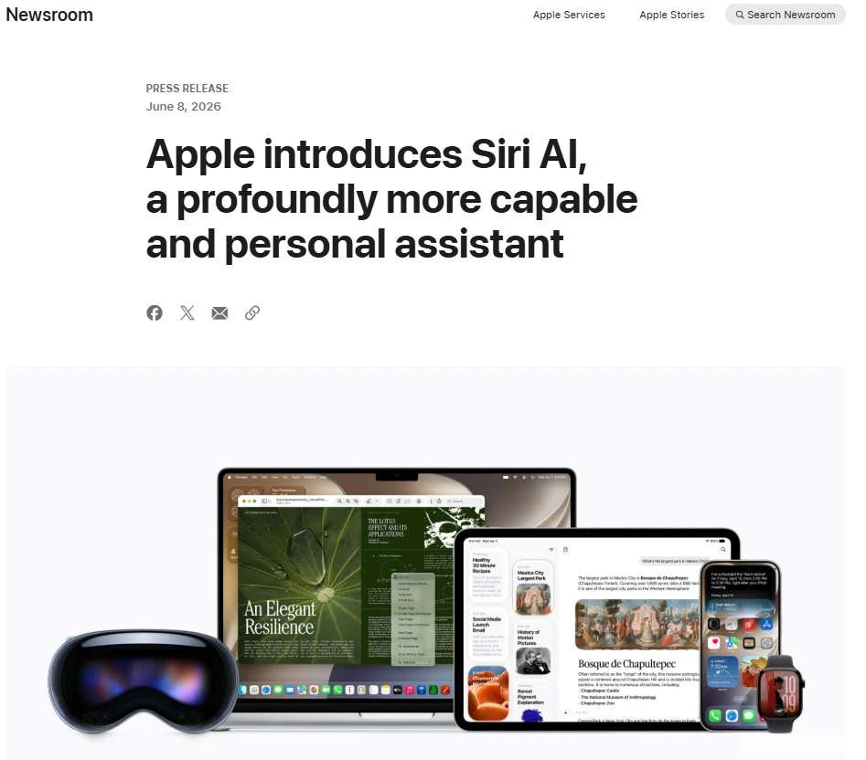 Ya llegó uno de los eventos más importantes para los fanáticos de la tecnología, en especial para aquellos que tienen una preferencia por los productos de iPhone, el WWDC 2026. Este año Apple nos entregó una programación muy especial donde nos contaron sobre todas las novedades de sus servicios y su nueva apuesta Siri AI, con la que planean mejorar sus aparatos. Sin embargo, varias de las personas que asistieron terminaron insatisfechas, algunos incluso están enojados y los inversionistas están señalando que tienen dudas sobre el futuro de la empresa, en dos puntos te explicamos el porqué de todo lo anterior.
