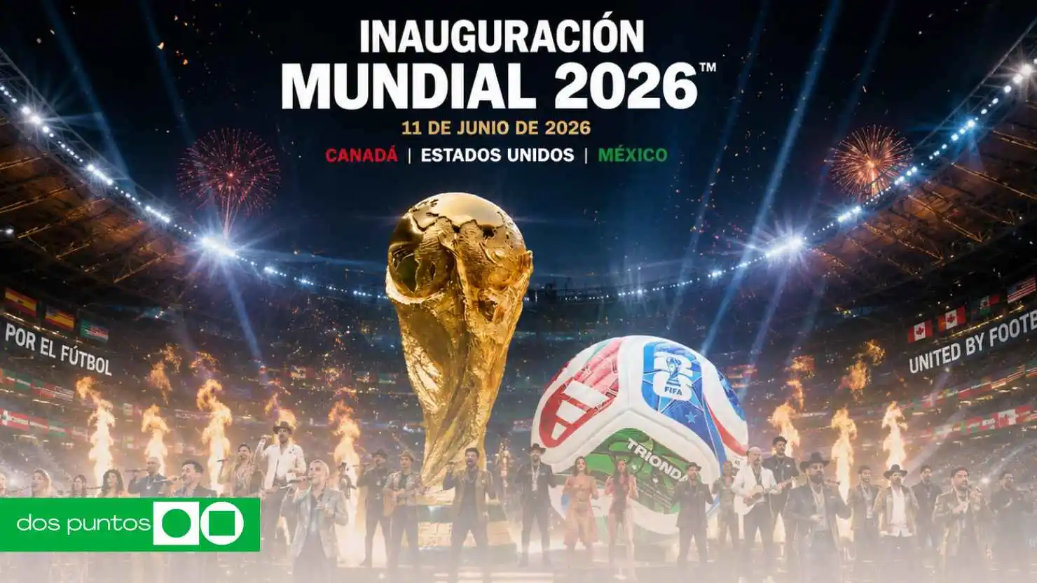 ceremonia inaugural Mundial 2026, artistas Mundial 2026, inauguración FIFA, Mundial México 2026