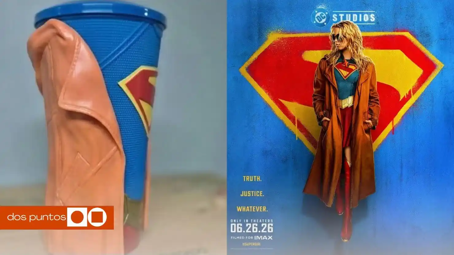 vaso de supergirl, vaso supergirl, supergirl 2026, película supergirl, supergirl estreno, dos puntos, dospuntos