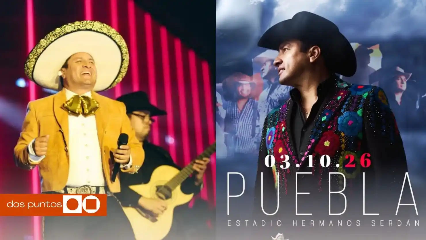 Julión Álvarez concierto, Julión Álvarez, Julión Álvarez Puebla, Julión Álvarez Hermanos Serdán, Julión Álvarez concierto hermanos serdán, dos puntos, dospuntos