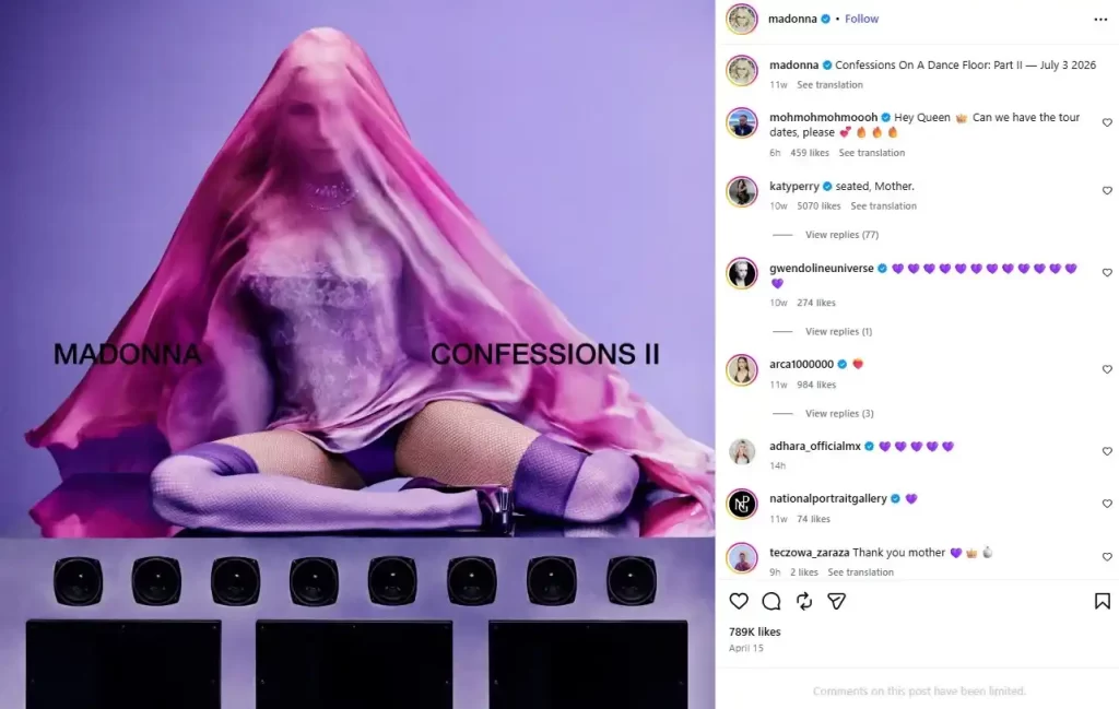 Cuando se trata de las grandes estrellas del mundo de los espectáculos, siempre habrá momentos buenos, malos y los muy esperados “comebacks” donde los iconos del ayer encuentran la manera de recapturar su esencia. Críticos afirman que Madonna, la reina del pop, está de regreso con su nuevo álbum Confessions II, una obra que reencuentra su estilo, de la misma forma que añade nuevos detalles a su legado. En dos puntos te contamos todo lo que sabemos del nuevo estreno, las canciones que se están volviendo virales, las controversias que está generando y cómo están relacionadas con pormenores de su vida privada.