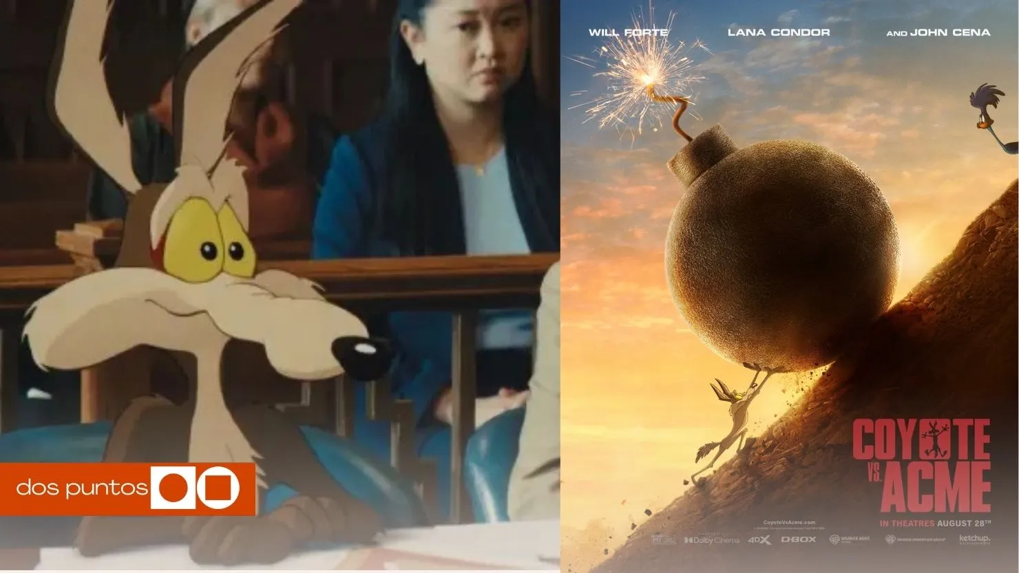 Coyote vs acme, coyote vs acme 2026, película coyote vs acme, coyote vs acme controversia, Coyote vs Acme estreno, dos puntos, dos puntos media