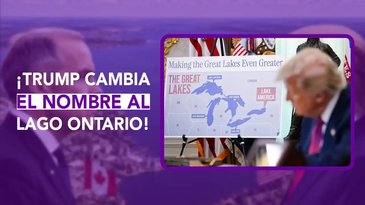 ¡Tensión geopolítica entre Estados Unidos y Canadá! En esta emisión de Dos News te contamos sobre el decreto firmado por el presidente Donald Trump para renombrar el histórico Lago Ontario como "Lago América". Te explicamos los argumentos de la Casa Blanca sobre inversiones en los Grandes Lagos y la firme respuesta del primer ministro canadiense Mark Carney.