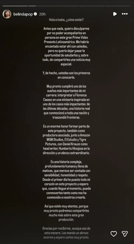 Cuando se trata del entretenimiento que encontramos en los televisores, en su mayoría se trata de ficción. Si queremos enterarnos de hechos reales, para eso existen los noticieros. Sin embargo, hay algunos casos en los que la realidad supera la fantasía y eventos que de verdad sucedieron merecen una producción elaborada. Por eso se confirmó que llegará una nueva serie sobre el caso de Florence Cassez, donde la protagonista la interpretará Belinda. En dos puntos te contamos todo lo que sabemos sobre este anuncio, las razones por las que se está volviendo viral y quiénes estarán involucrados. Además de la historia de la ciudadana francesa que paralizó al país.
