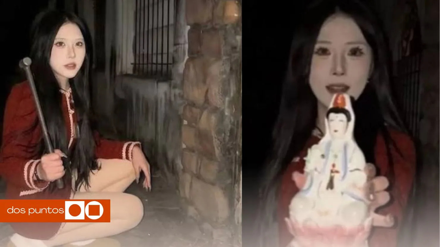 Jiang Xiaorou, Jiang Xiaorou influencer, Jiang Xiaorou maldición, Jiang Xiaorou influencer china, Jiang Xiaorou estatua, dos puntos, dos puntos media