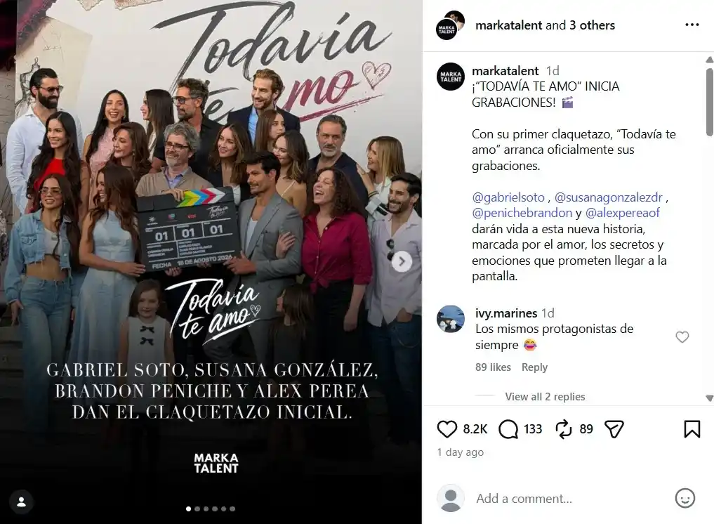 Los últimos años mostraron grandes cambios con respecto a la programación y cómo interactuamos con el entretenimiento. A pesar de esa realidad, las distintas series de televisión dramáticas se mantienen como una de las fuerzas más grandes que acaparan la atención de los públicos. El anuncio más reciente y viral es el de la telenovela “Todavía te amo”, donde Susana González aparecerá al lado de su hija por primera vez. En dos puntos te contamos todo lo que sabemos de la trama de este estreno, la posible fecha de salida y qué otras personas están involucradas, así como todos los datos que conocemos de la actriz, quién es su hija y cómo se sumó a esta producción.