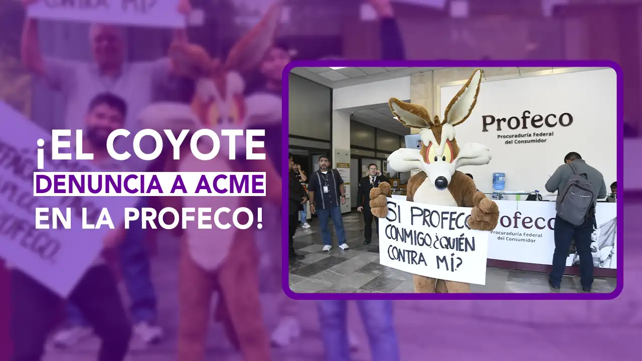 ¡Justicia para el Coyote! En esta emisión de Dos News, Juan Carlos Valerio y Leidy Salazar te cuentan los detalles de la divertida estrategia de mercadotecnia donde el Coyote de los Looney Tunes acudió a la Profeco en la Ciudad de México para interponer una queja contra la marca Acme por productos defectuosos. Te explicamos los comentarios de los conductores y el impacto de esta promoción.