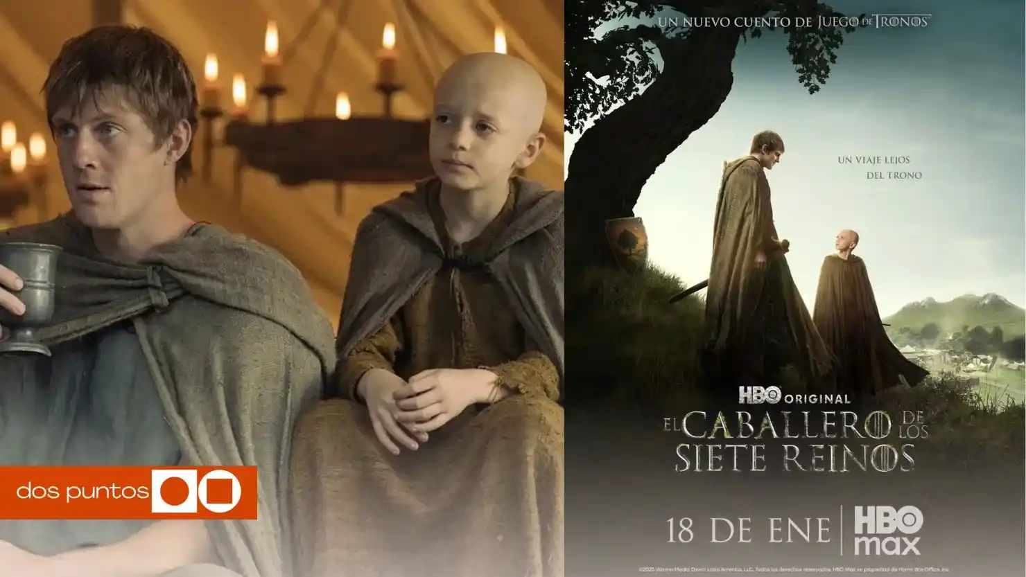 HBO Max El caballero de los siete reinos, El caballero de los siete reinos, El caballero de los siete reinos temporada 2, El caballero de los siete reinos serie, dos puntos, dos