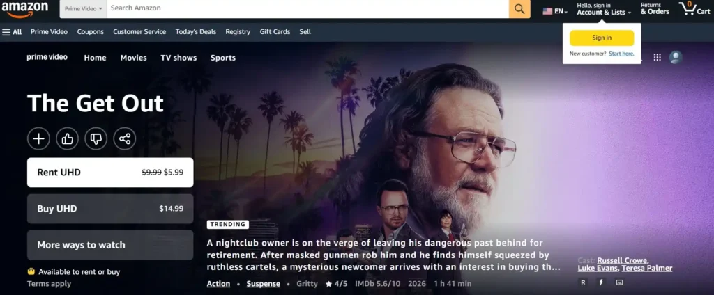 Los nuevos estrenos en las salas de cine siempre sorprenden, con cintas que tienen excelentes historias, efectos especiales y una premisa interesante. Aunque no son las únicas maneras de emocionar a una audiencia, a veces solo hace falta traer a los actores correctos en el momento adecuado. Es el motivo por el que la nueva película de Russell Crowe, The Get Out (El último golpe), se volvió un éxito en streaming en Estados Unidos. En dos puntos te contamos todo lo que tienes que saber de esta nueva propuesta y cómo puedes verla por tu cuenta, así como los motivos por los que su lanzamiento se volvió uno de los más confusos y controversiales de tiempos recientes.