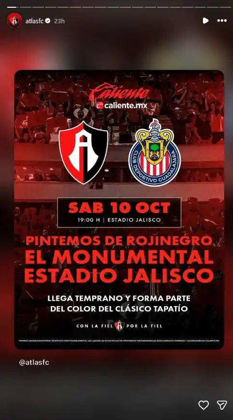 El balón rueda otra vez en la cancha del histórico Estadio Jalisco cuando las escuadras de Atlas y Guadalajara saltan al césped este sábado 10 de octubre de 2026 para protagonizar la jornada 11 del torneo Apertura de la Liga MX, un choque que paraliza a todo el estado de Jalisco por la intensa rivalidad futbolística. Los aficionados buscan con gran entusiasmo los detalles de transmisión sobre cuando y dónde ver el Clásico Tapatío 2026, un encuentro crucial donde ambos clubes priorizan el ataque ofensivo para buscar los 3 puntos en disputa. El partido de Atlas vs Guadalajara arranca a las 19:00 horas bajo el arbitraje del silbante principal listo para pitar esta emocionante edición que define el orgullo de la Perla Tapatía ante miles de seguidores locales.