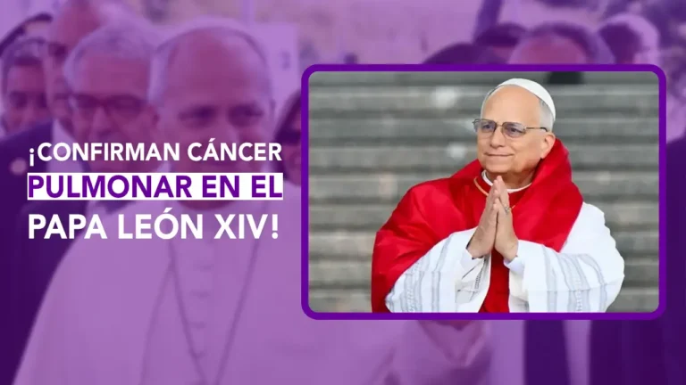 El papa tiene cáncer, Papa León XIV, Cáncer de pulmón, Papa León, Adenocarcinoma, dos puntos, dos puntos media