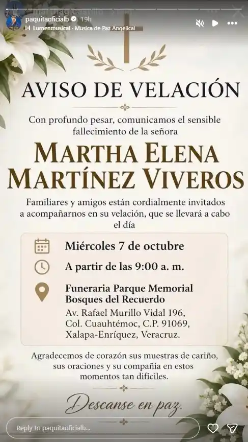 Cuando una persona se vuelve tan popular, sus tragedias personales también afectan a su público. Hay varias ocasiones en las que no es el fallecimiento de la persona, sino el de sus seres queridos el que se vuelve noticia. Cuando sucede esto, la versión más devastadora de los hechos se vincula con los descendientes directos. Ese es el caso de la hija de Paquita la del Barrio, Martha Elena Martínez, de la que se confirmó su muerte en las últimas horas. En dos puntos te contamos todo lo que sabemos de esta persona, su relación con la estrella de la música mexicana y lo que sabemos de su vida personal. Además de la especulación en los medios sobre sus actividades personales.