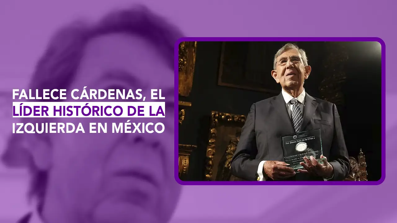 ¡Luto en la historia política y electoral de nuestro país! En esta emisión de Dos News te contamos sobre el fallecimiento de Cuauhtémoc Cárdenas Solórzano a los 92 años de edad. Te platicamos el legado del tres veces candidato a la Presidencia de México, fundador del PRD, primer Jefe de Gobierno electo de la capital y referente de la lucha por la democracia nacional.